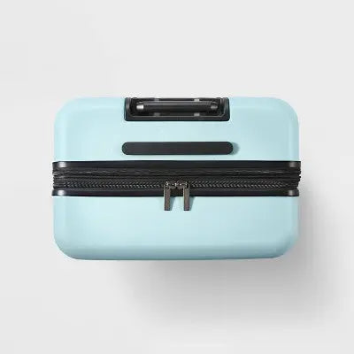 Hardside Medium Checked Suitcase Muddy Aqua - Open Open StoryBullseye Deals