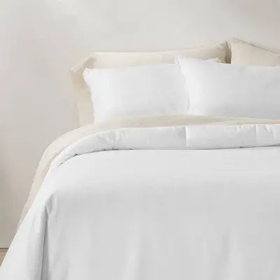 Heavyweight Linen Blend Comforter & Sham Set - Casaluna - Secondipity