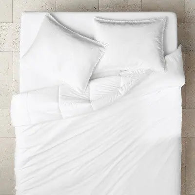 Heavyweight Linen Blend Comforter & Sham Set - Casaluna - Secondipity