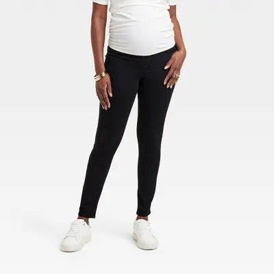 High-Rise Over Belly Skinny Maternity Pants - Isabel Maternity by Ingrid & Isabel Black 4 Isabel Maternity by Ingrid & IsabelBullseye Deals