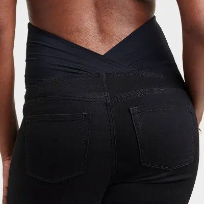 High-Rise Over Belly Skinny Maternity Pants - Isabel Maternity by Ingrid & Isabel Black 4 Isabel Maternity by Ingrid & IsabelBullseye Deals