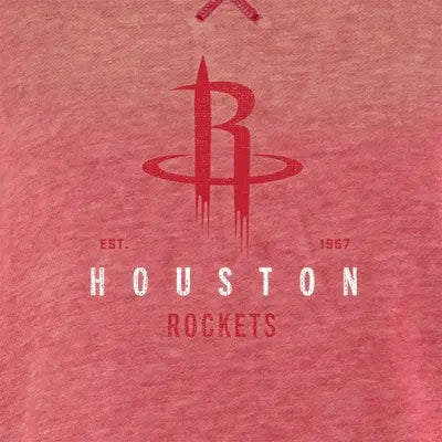 Houston Rockets Women's Burnout Crew Neck Retro Logo Fleece Sweatshirt Houston RocketsBullseye Deals