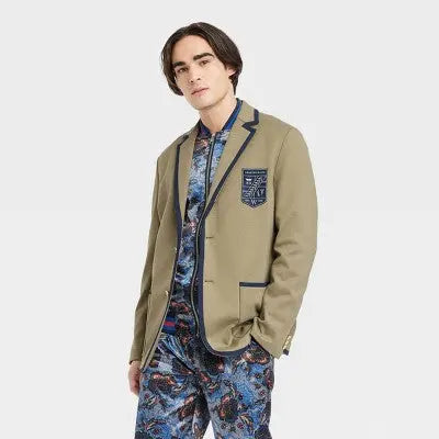 Houston White Adult Unisex Button Up Soft Line Blazer Jacket Preppy Houston WhiteBullseye Deals