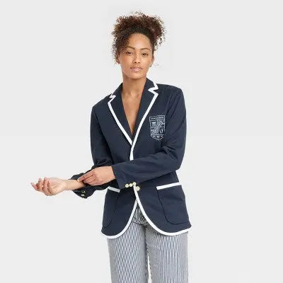 Houston White Adult Unisex Button Up Soft Line Blazer Jacket Preppy Houston WhiteBullseye Deals