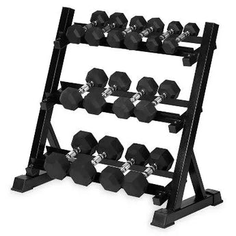 Ignite by SPRI 3 Tier Hand Weight Rack - Black - Secondipity