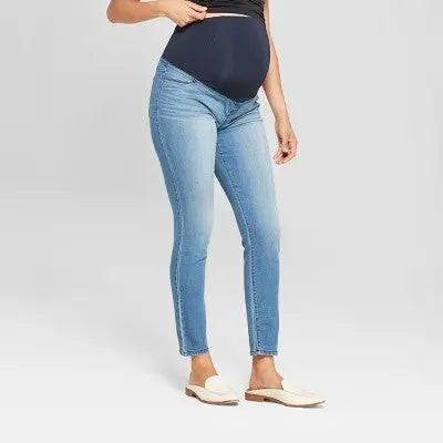 Isabel Maternity by Ingrid & High Rise Skinny Leg Ankle Jeggings Heavyweight Isabel Maternity by Ingrid & IsabelBullseye Deals