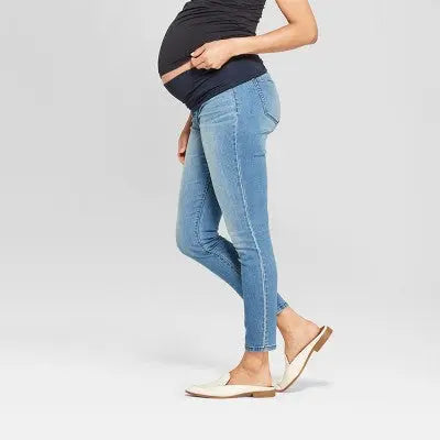 Isabel Maternity by Ingrid & High Rise Skinny Leg Ankle Jeggings Heavyweight Isabel Maternity by Ingrid & IsabelBullseye Deals