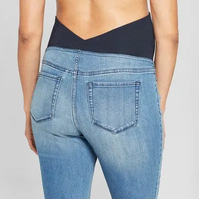 Isabel Maternity by Ingrid & High Rise Skinny Leg Ankle Jeggings Heavyweight Isabel Maternity by Ingrid & IsabelBullseye Deals