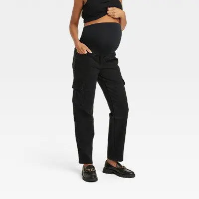Isabel Maternity by Ingrid & High Rise Straight Fit Full Jeans Midweight Isabel Maternity by Ingrid & IsabelBullseye Deals