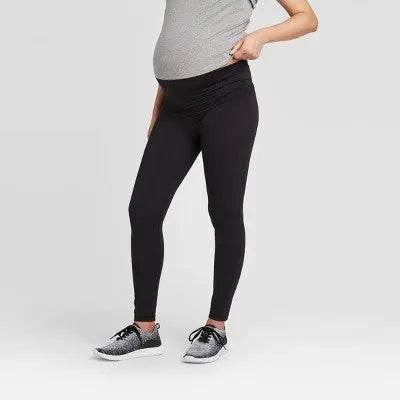 Isabel Maternity by Ingrid & Isabel High Rise Leggings Fitted Ankle Over Belly Isabel Maternity by Ingrid & IsabelBullseye Deals