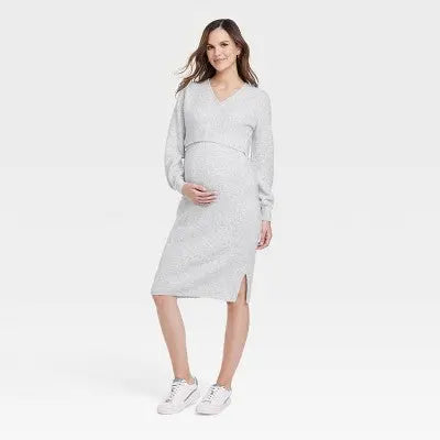 Isabel Maternity by Ingrid & Isabel Long Sleeve Sweater Maternity Dress - Secondipity