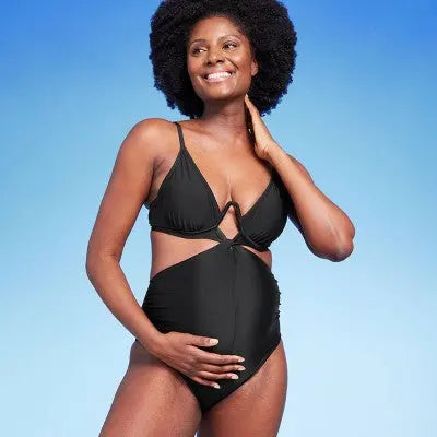 Isabel Maternity by Ingrid & Isabel Underwire Twist-Front Maternity Swimsuit Isabel Maternity by Ingrid & IsabelBullseye Deals