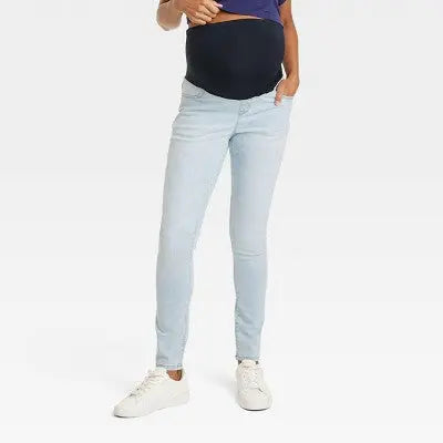 Isabel Maternity by Ingrid & Mid Rise Skinny Leg Ankle Jeans Heavyweight Isabel Maternity by Ingrid & IsabelBullseye Deals
