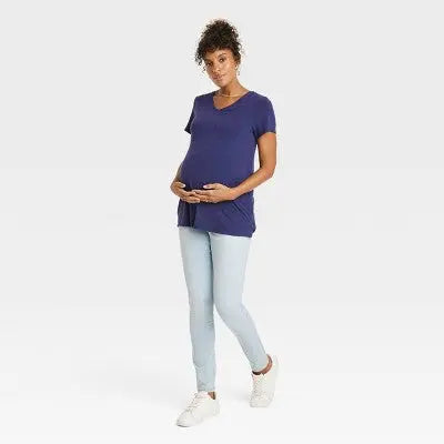 Isabel Maternity by Ingrid & Mid Rise Skinny Leg Ankle Jeans Heavyweight Isabel Maternity by Ingrid & IsabelBullseye Deals