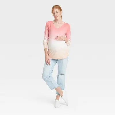 Isabel Maternity by Ingrid & Mid Rise Straight Leg Crop Jeans Midweight Isabel Maternity by Ingrid & IsabelBullseye Deals