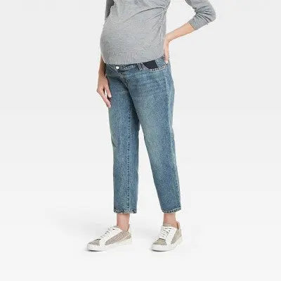 Isabel Maternity by Ingrid & Mid Rise Straight Leg Crop Jeans Midweight Isabel Maternity by Ingrid & IsabelBullseye Deals