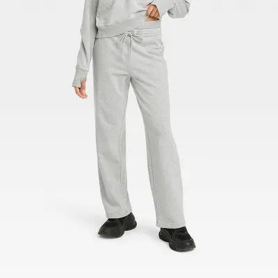 JoyLab Women's High Rise Relaxed Leg Fit Full Fleece Pants Midweight JoyLabBullseye Deals