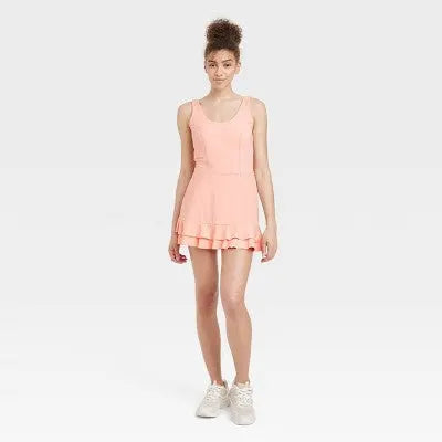 JoyLab Women's Ruffle Athletic Active Tennis Workout A-Line Dress JoyLabBullseye Deals