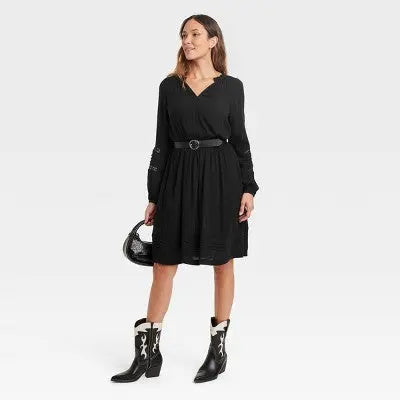 Knox Rose Women's Long Sleeve Knee Length Lace Dress Knox RoseBullseye Deals