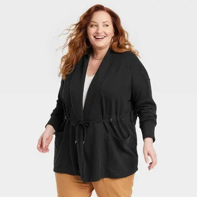 Knox Rose Women's Open Front Winter Drape Jacket Knox RoseBullseye Deals