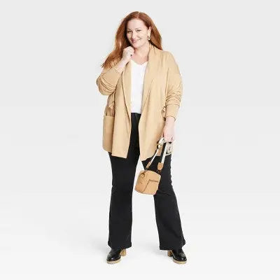 Knox Rose Women's Open Front Winter Drape Jacket Knox RoseBullseye Deals