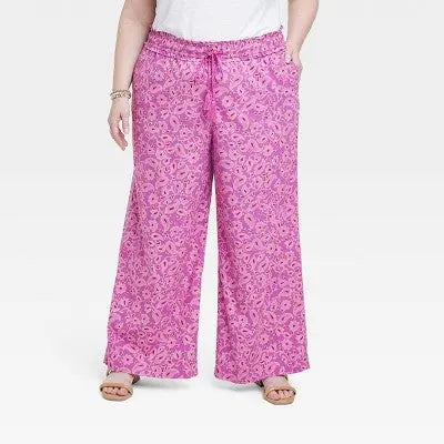 Knox Rose Women's Regular Relaxed Fit Full Wide Leg Pants Lightweight Knox RoseBullseye Deals