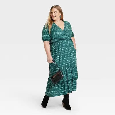 Knox Rose Women's Short Sleeve Tiered Casual Midi Dress Side Tie Knox RoseBullseye Deals