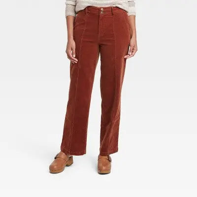 Knox Rose Womens Plus High Rise Casual Fit Full Corduroy Pants Midweight Knox RoseBullseye Deals