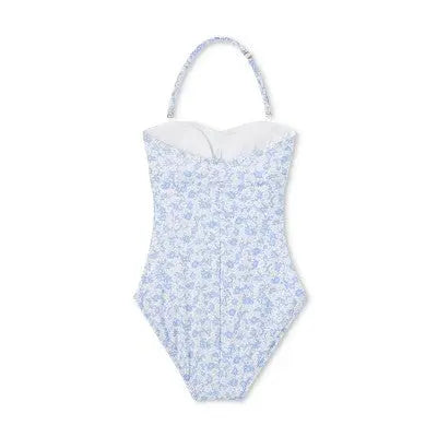 Kona Sol Floral Bandeau One-Piece Swimsuit - Secondipity
