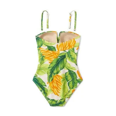 Kona Sol Women's Bandeau One Piece Swimsuit Full Coverage Swimwear Kona SolBullseye Deals