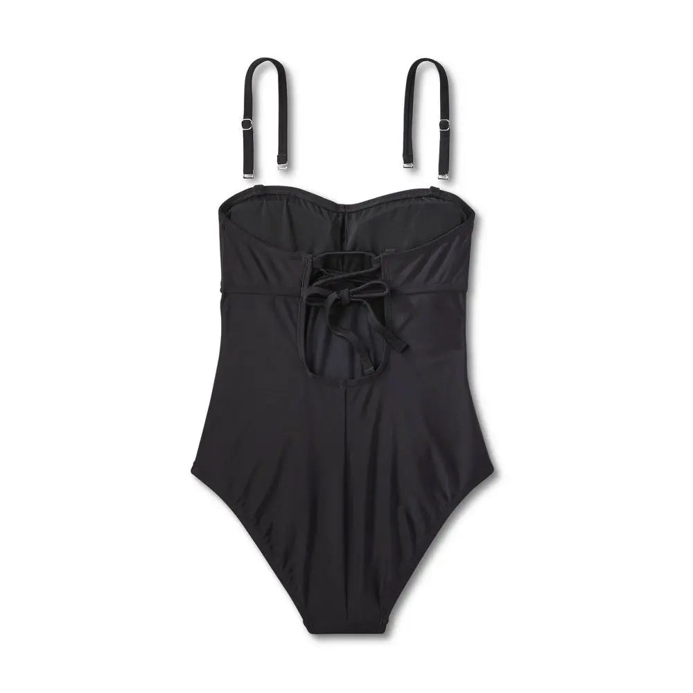 Kona Sol Women's Bandeau One Piece Swimsuit Tummy Control Swimwear Kona SolBullseye Deals
