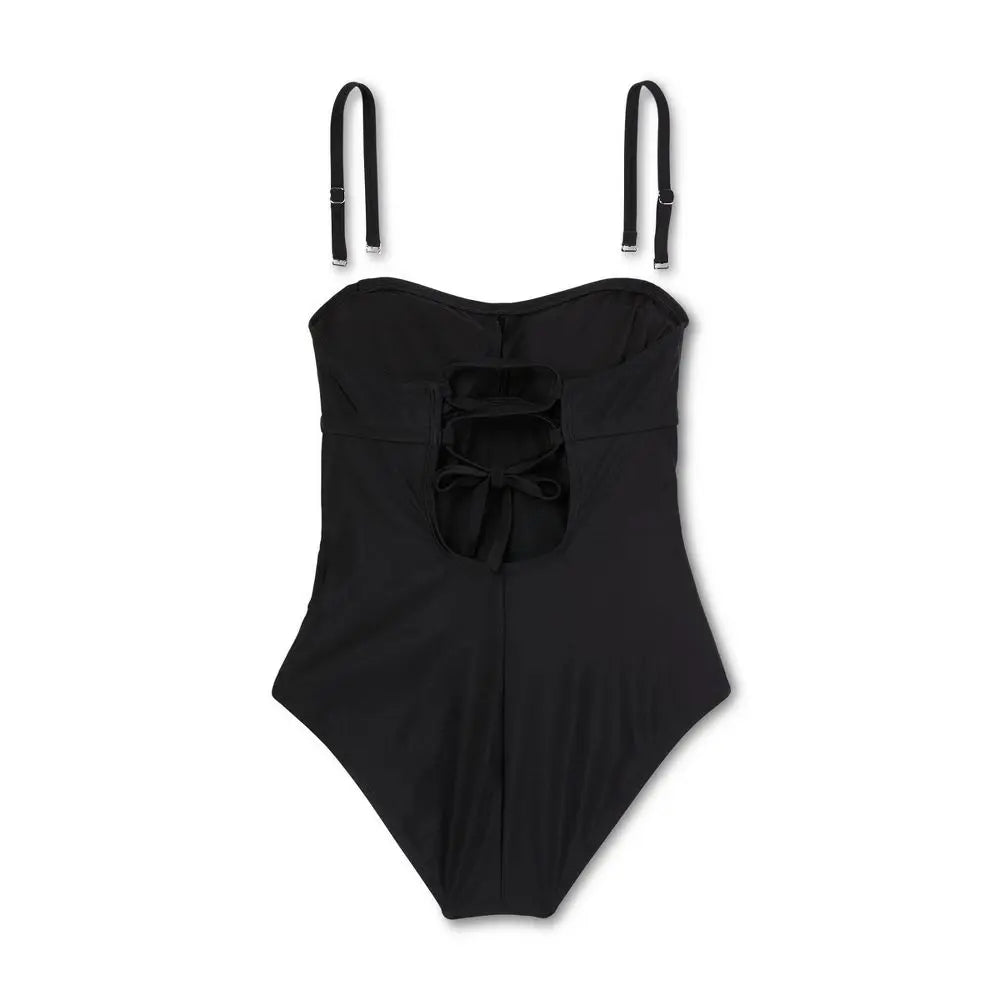 Kona Sol Women's Bandeau One Piece Swimsuit Tummy Control Swimwear Kona SolBullseye Deals
