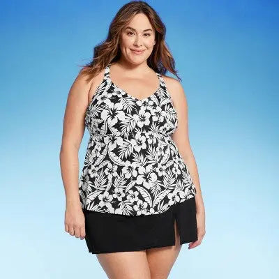 Lands' End Women's Tummy Control Swim Skirt Swimwear Skort Bottom UPF 50+ Lands' EndBullseye Deals