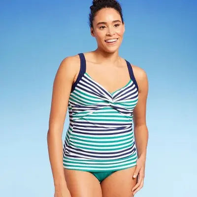 Lands' End Women's Underwire Tankini Swimsuit Tank Top Swimwear UPF 50+ Lands' EndBullseye Deals
