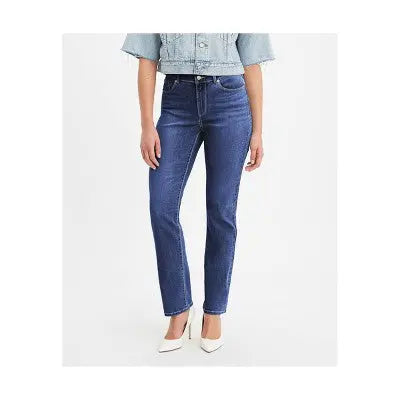 Levi's Women's Mid Rise Slim Straight Fit Full Straight-Leg Jeans Heavyweight Levi'sBullseye Deals