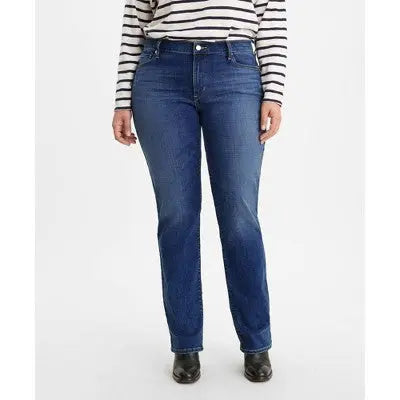 Levi's Women's Plus Size Mid-Rise Classic Straight Jeans - Soft Levi'sBullseye Deals