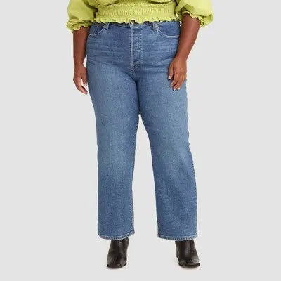 Levi's Women's Plus Size Ultra-High Rise Ribcage Straight Jeans Levi'sBullseye Deals