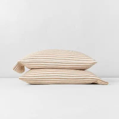 Linen Blend Pillowcase Set Stripe - Casaluna CasalunaBullseye Deals