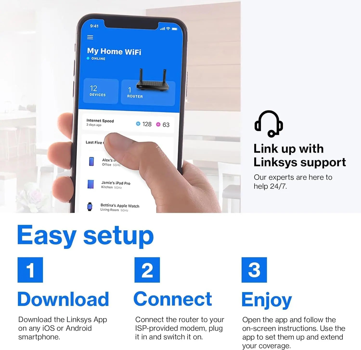 Linksys AX2200 Dual-Band Wi-Fi 6 Mesh Router LinksysBullseye Deals