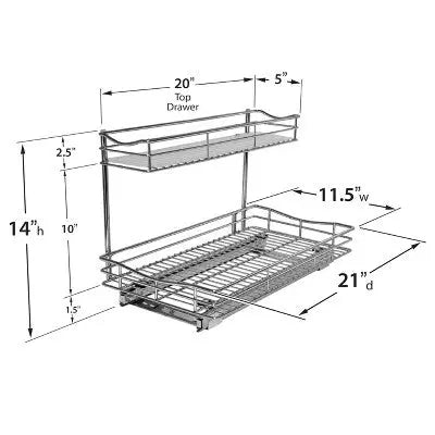 Tiroir double coulissant LYNK PROFESSIONAL