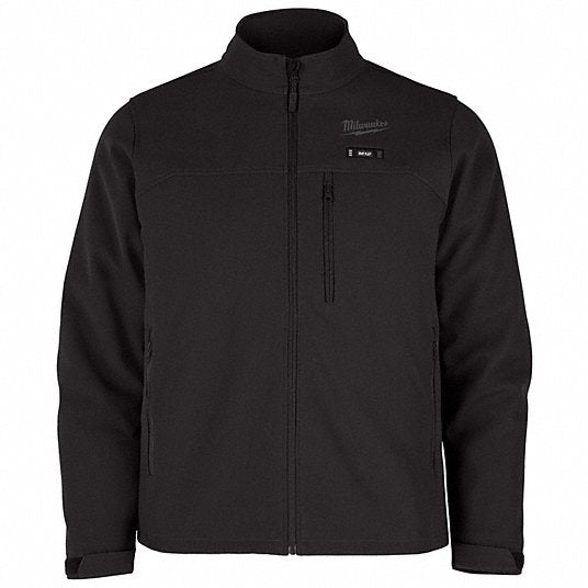 Open Box -  Men's Medium M12 12-Volt Lithium-Ion Cordless Tough Shell Black Heated Jacket Kit with (1) 3.0 Ah Battery and Charger