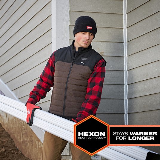 Open Box -  Men's Large M12 12-Volt Lithium-Ion Cordless Axis Gray Heated Quilted Vest Kit with (1) 2.0 Ah Battery and Charger