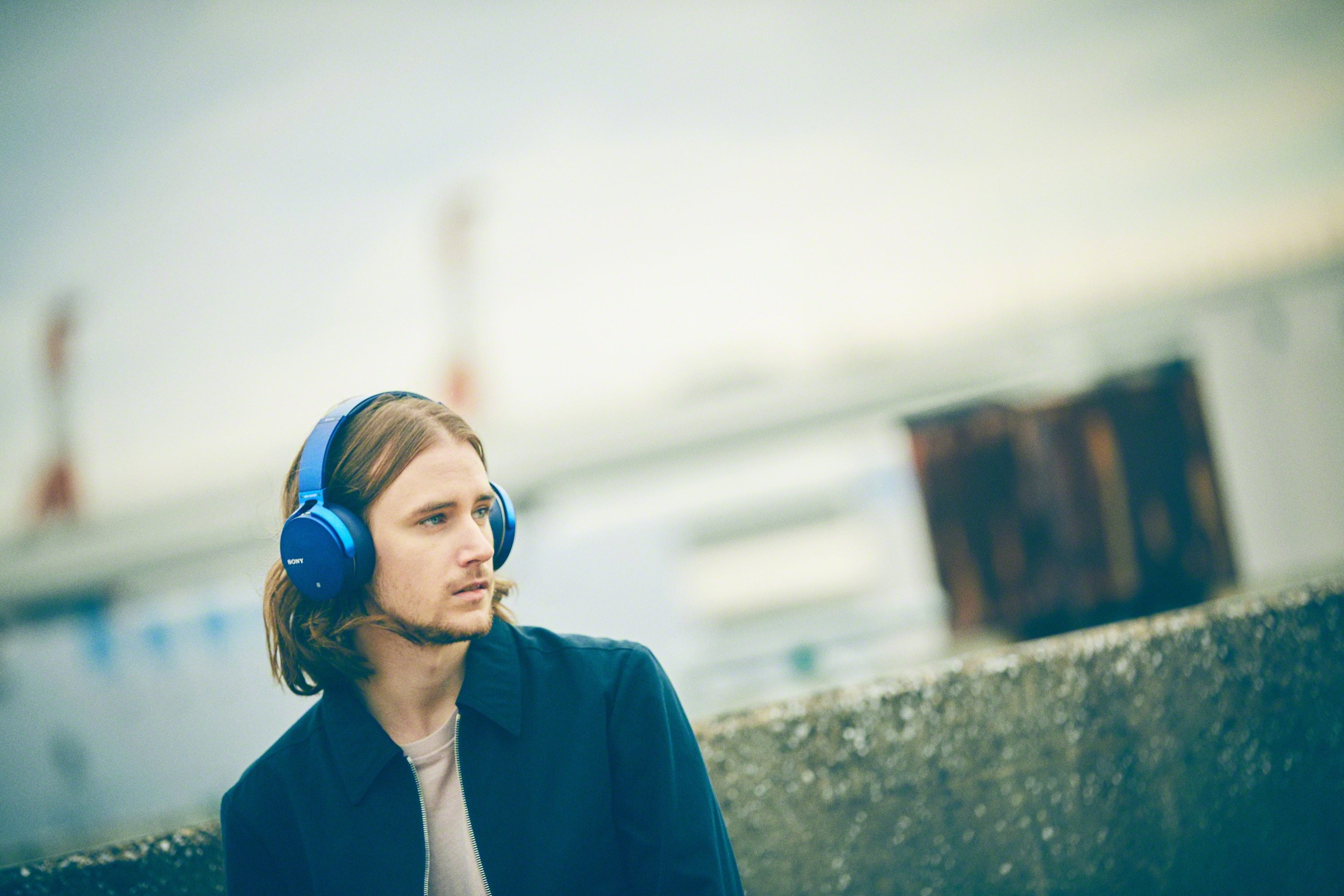 Certified Refurbished - Sony MRDXB950B1 Headphones, Blue