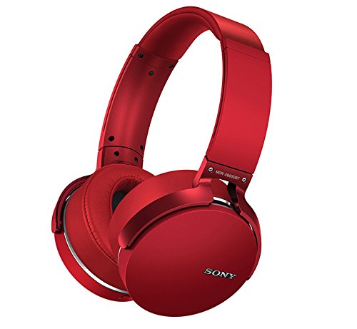 Certified Refurbished - Sony MDRXB950BT/R Headphones, Red