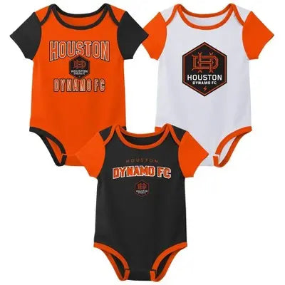 MLS Houston Dynamo Infant 3-Pack Cotton Bodysuit Set Houston DynamoBullseye Deals
