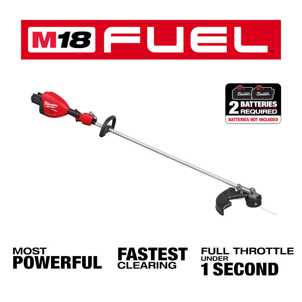 Open Box - Milwaukee M18 FUEL 18V Brushless Cordless 17 in. Dual Battery Straight Shaft String Trimmer (Tool-Only) MilwaukeeBullseye Deals
