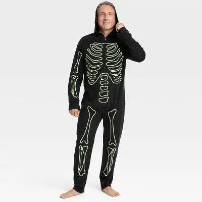 Men's Big & Tall Glow-In-The-Dark Skeleton Halloween Matching Family Union Suit - Hyde & EEK! Boutique Hyde & EEK! BoutiqueBullseye Deals