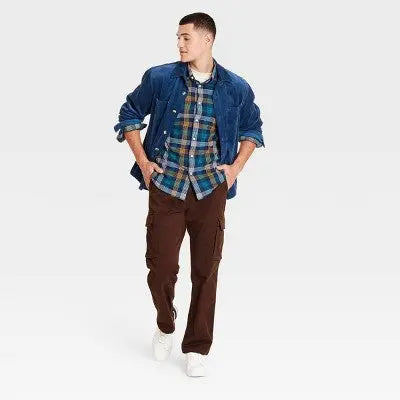Men's Mid-Weight Corduroy Long Sleeve Button-Down Shirt Goodfellow & CoBullseye Deals