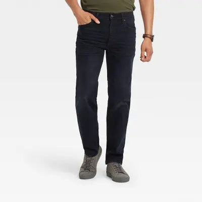 Men's Slim Straight Fit Jeans - Stretch Denim, Fly Button and Zipper Closure Goodfellow & CoBullseye Deals