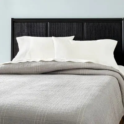 Microstripe Matelassé Coverlet Jet - Hearth & Hand with Magnolia Hearth & Hand with MagnoliaBullseye Deals